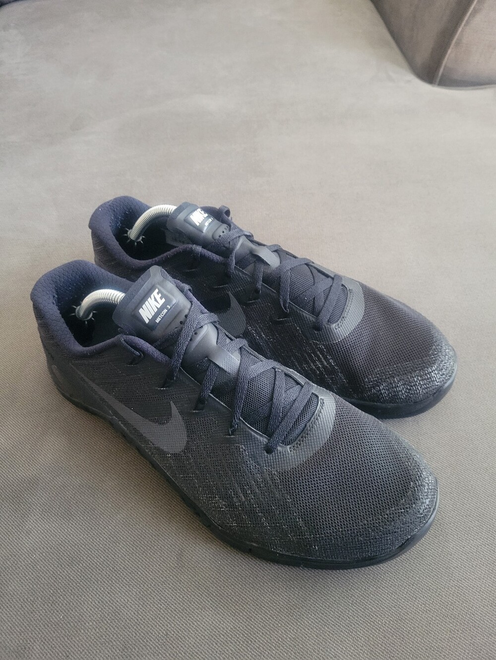 Nike Metcon 3 Men's Low Top Lace-Up Athletic Sneaker Black/Black 852928-002 11.5